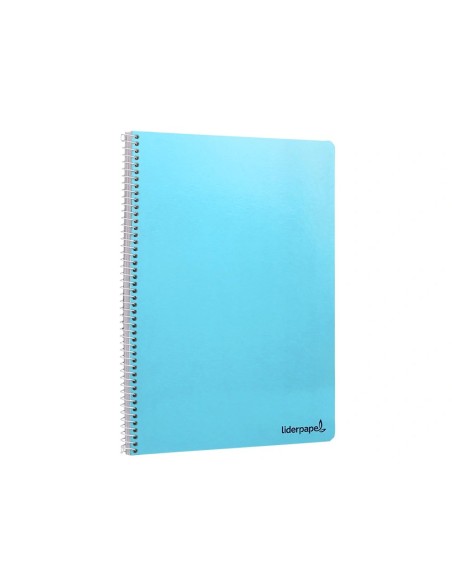CI | Cuaderno espiral liderpapel folio smart tapa blanda 80h 60gr cuadro 8 mm con margen colores surtidos