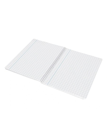 CI | Cuaderno espiral liderpapel folio smart tapa blanda 80h 60gr cuadro 8 mm con margen colores surtidos