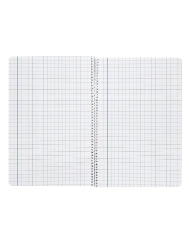 CI | Cuaderno espiral liderpapel folio smart tapa blanda 80h 60gr cuadro 6 mm con margen colores surtidos