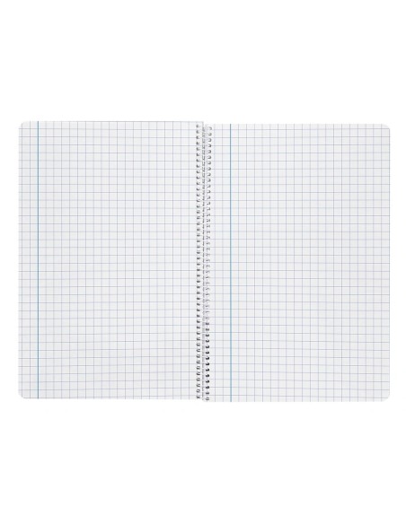 CI | Cuaderno espiral liderpapel folio smart tapa blanda 80h 60gr cuadro 6 mm con margen colores surtidos