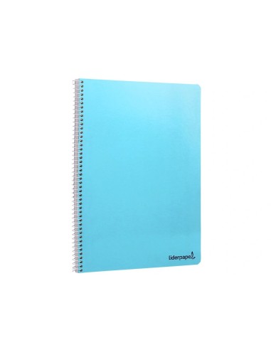 CI | Cuaderno espiral liderpapel folio smart tapa blanda 80h 60gr cuadro 4 mm con margen colores surtidos