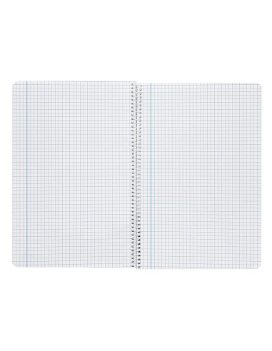 CI | Cuaderno espiral liderpapel folio smart tapa blanda 80h 60gr cuadro 4mm con margen color violeta