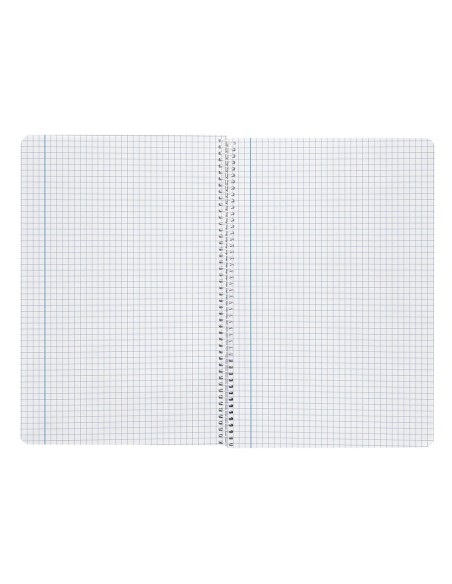 CI | Cuaderno espiral liderpapel folio smart tapa blanda 80h 60gr cuadro 4mm con margen color violeta