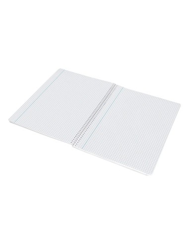 CI | Cuaderno espiral liderpapel folio smart tapa blanda 80h 60gr cuadro 4mm con margen color violeta