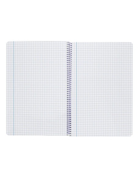 CI | Cuaderno espiral liderpapel folio smart tapa blanda 80h 60gr cuadro 4mm con margen color turquesa