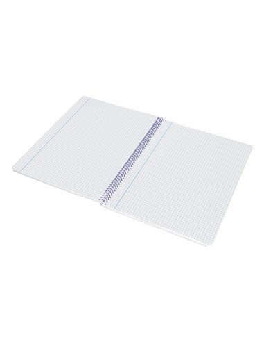 CI | Cuaderno espiral liderpapel folio smart tapa blanda 80h 60gr cuadro 4mm con margen color turquesa