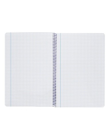 CI | Cuaderno espiral liderpapel folio smart tapa blanda 80h 60gr cuadro 4mm con margen color amarillo