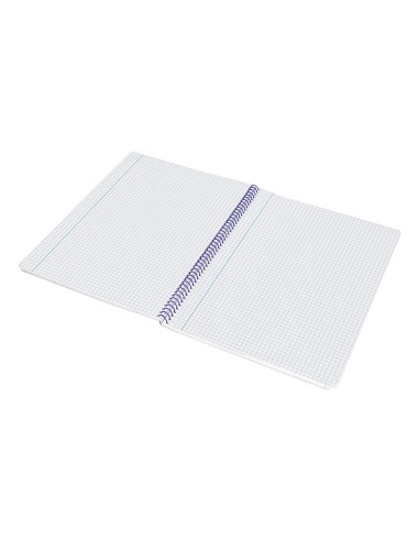 CI | Cuaderno espiral liderpapel folio smart tapa blanda 80h 60gr cuadro 4mm con margen color amarillo