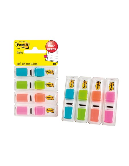 CI | Banderitas señalizadoras post-it 3+1 gratis clipstrip