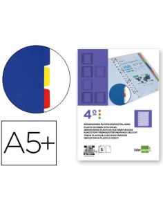 CI | Separador liderpapel plastico juego de 5 separadores...