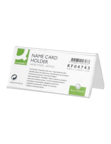 CI | Identificadores sobremesa q-connect metacrilato tamaño 95x42 mm ref.5730
