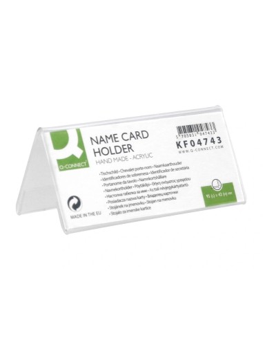 CI | Identificadores sobremesa q-connect metacrilato tamaño 95x42 mm ref.5730