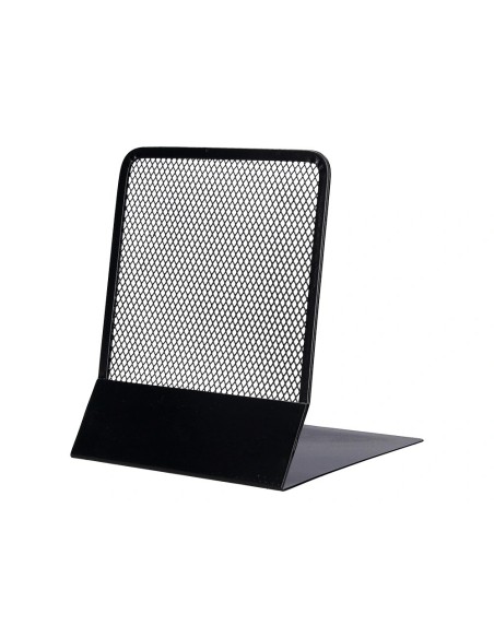 CI | Apoyalibros metalico q-connect kf15098 negro -juego -135x152x165 mm