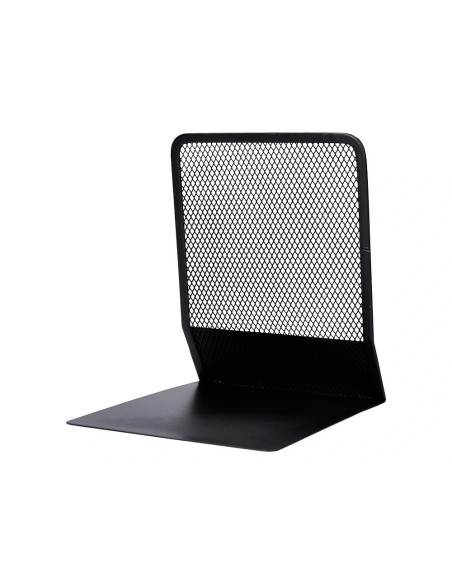 CI | Apoyalibros metalico q-connect kf15098 negro -juego -135x152x165 mm