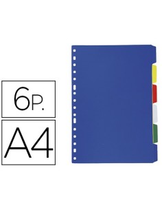 CI | Separador liderpapel plastico juego de 6 separadores...