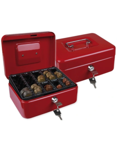 CI | Caja caudales q-connect 8" 200x160x90 mm roja con...