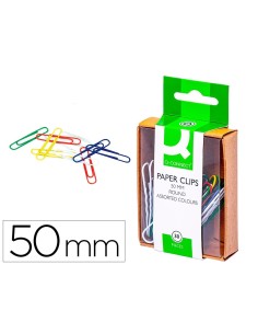 CI | Clips colores q-connect -50 mm -caja de 30 unidades...