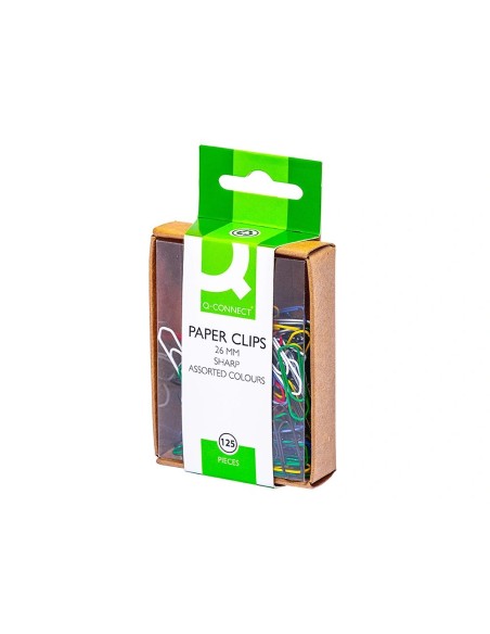 CI | Clips colores q-connect -26 mm -caja de 125 unidades