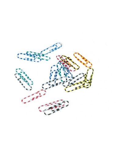 CI | Clips colores rayados q-connect 50 mm...