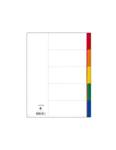 CI | Separador q-connect plastico juego de 5 separadores din a4 -multitaladro