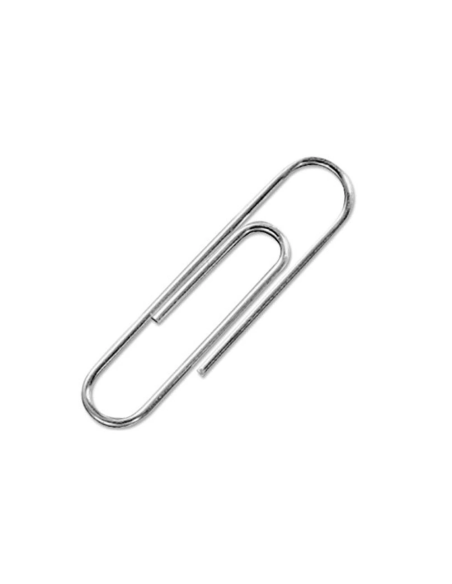 CI | Clips niquelados q-connect nº3 43 mm caja de 100