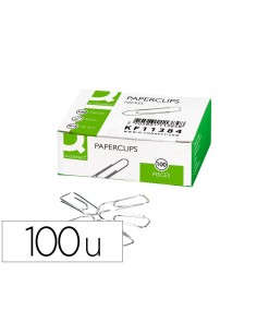 CI | Clips niquelados q-connect n 3 picos 43 mm punta...