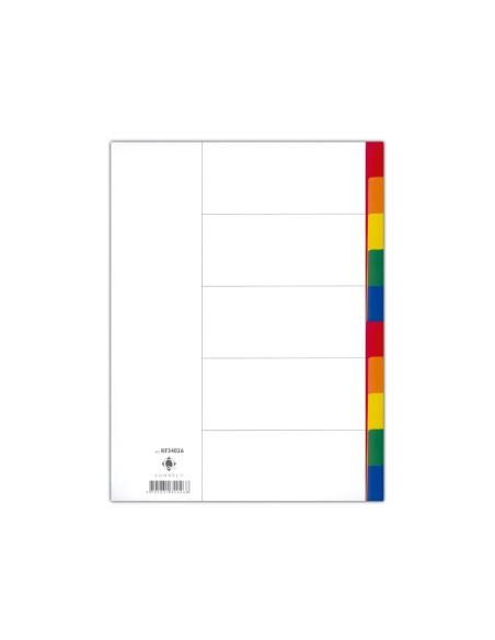CI | Separador q-connect plastico juego de 10 separadores din a4-multitaladro