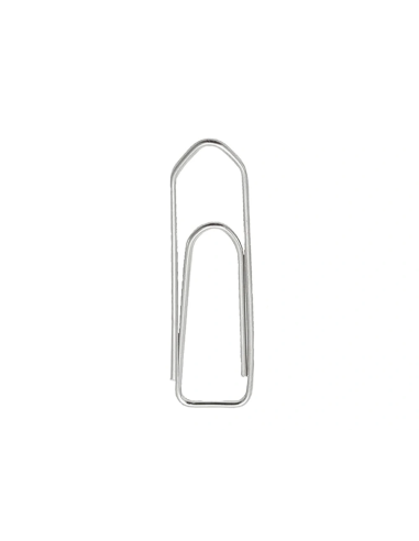 CI | Clips niquelados q-connect n 1 picos 20 mm punta caja de 100 unidades