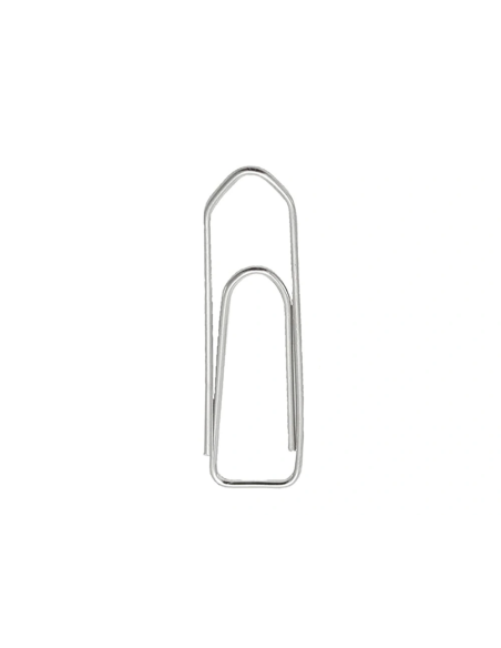 CI | Clips niquelados q-connect n 1 picos 20 mm punta caja de 100 unidades