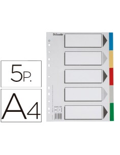 CI | Separador esselte plastico juego de 5 separadores...