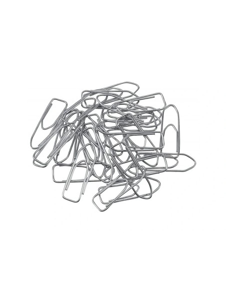 CI | Clips niquelados q-connect n 1 picos 20 mm punta caja de 100 unidades