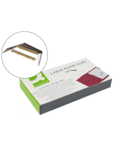 CI | Encuadernador fastener q-connect dorado caja de 100