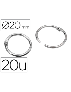 CI | Anillas bisagra liderpapel niqueladas n.1 diametro...