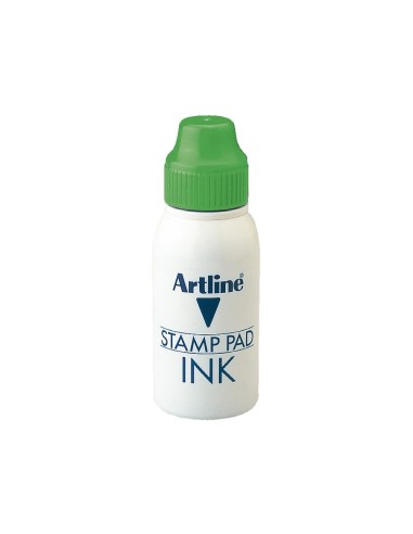 CI | Tinta tampon artline verde -frasco de 50 cc