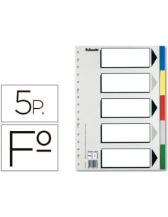 CI | Separador esselte plastico juego de 5 separadores...