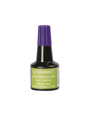 CI | Tinta tampon q-connect violeta frasco 28 ml