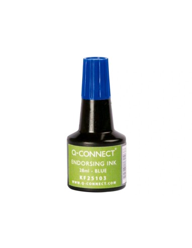 CI | Tinta tampon q-connect azul -frasco de 28 ml
