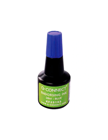 CI | Tinta tampon q-connect azul -frasco de 28 ml