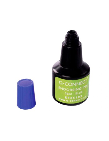 CI | Tinta tampon q-connect azul -frasco de 28 ml