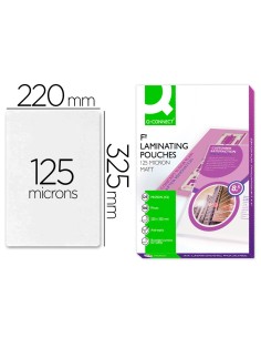 CI | Bolsa de plastificar q-connect 325 x 220 mm 125mc...