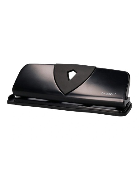 CI | Taladrador q-connect kf01238 negro -4 taladros -abertura 1,6 mm -capacidad 16 hojas
