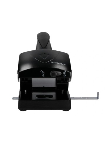 CI | Taladrador q-connect kf01237 negro -abertura 6,5 mm -capacidad 65 hojas