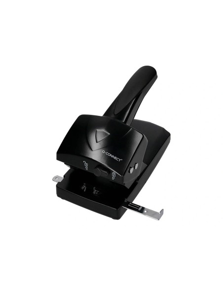 CI | Taladrador q-connect kf01237 negro -abertura 6,5 mm -capacidad 65 hojas