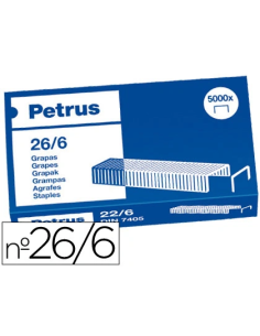 CI | Grapas petrus nº 26/6 -caja de 5000