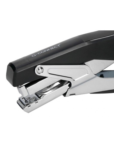 CI | Grapadora q-connect metalizada y negra de...