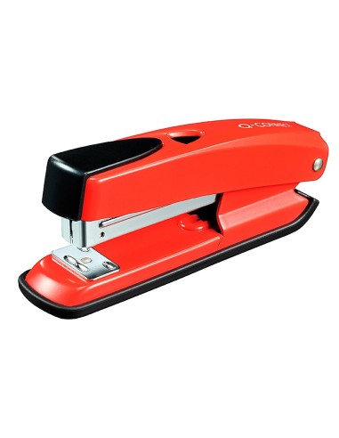 CI | Grapadora q-connect kf02152 plastico abs roja -capacidad 20 hojas