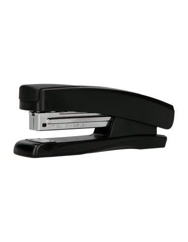CI | Grapadora q-connect kf01056 plastico abs negra -capacidad 20 hojas