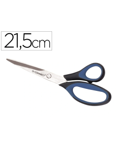 CI | Tijera Oficina Q-Connect Mango Caucho 8" 21'5 Cm...