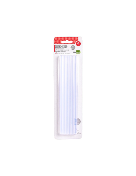CI | Barra Termofusible Liderpapel De 11 Mm De Diametro X 200 Mm De Largo Blister De 6 Unidades