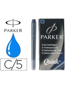 CI | Tinta estilografica parker azul permanente -caja de...